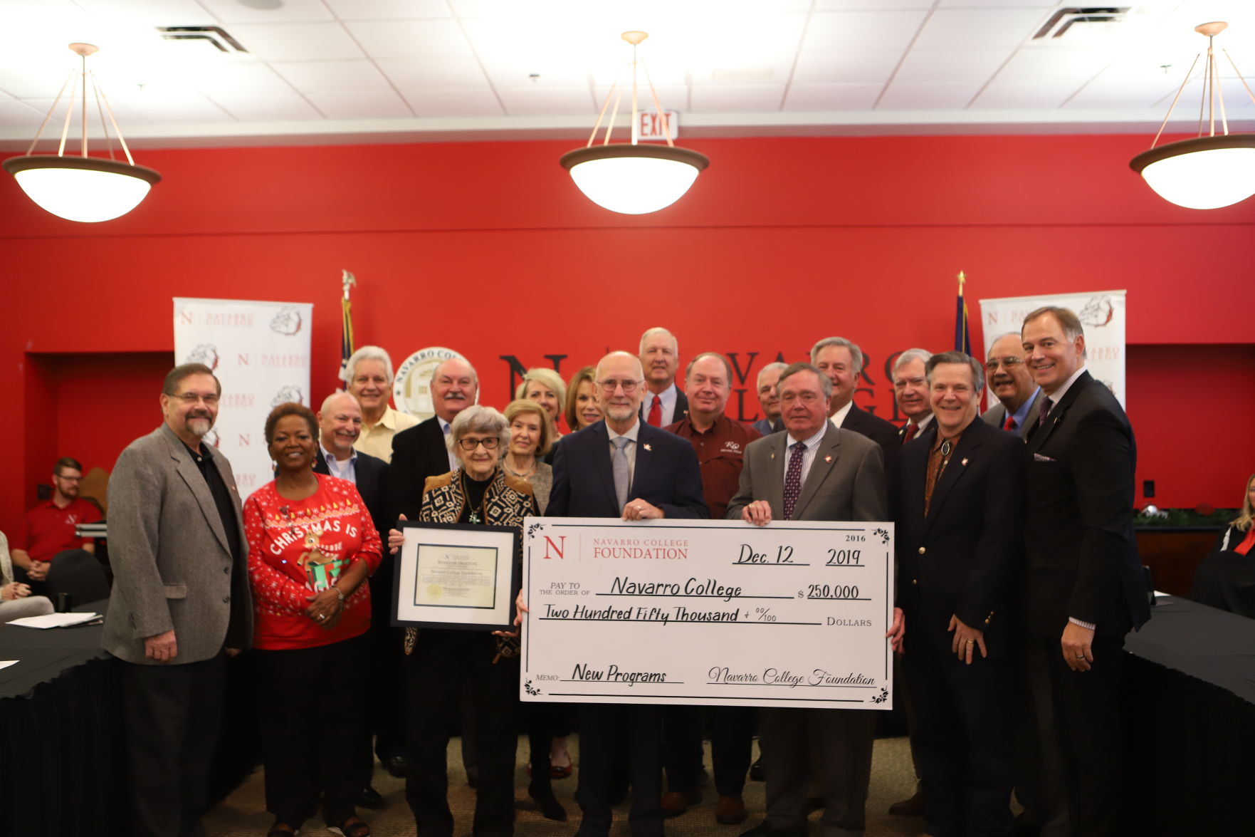 Navarro College Foundation Gift 12 12.JPG